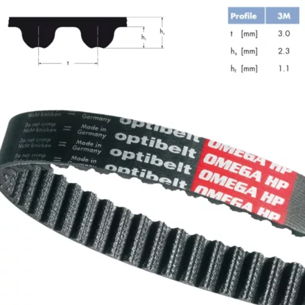Fogasszíj 3M-HP 225 Z=75 Optibelt
