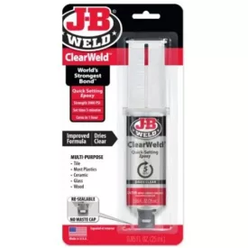 J-B Weld Clear Weld Epoxy 25 ml. 5 perc