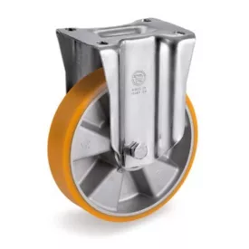 Poliuretán Fix kerék 100mm Alumínium tárcsával (65) TR