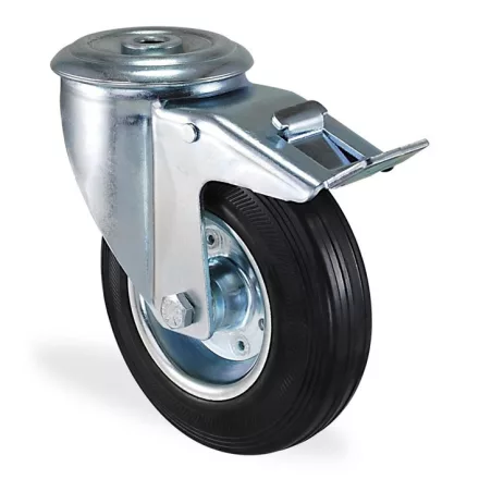 Gumi Hátfuratos Fékes kerék 100mm (53) KA