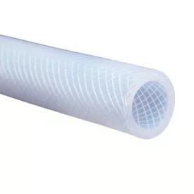 Szilikon szöveterősítéses tömlő 05/10mm, Átlátszó