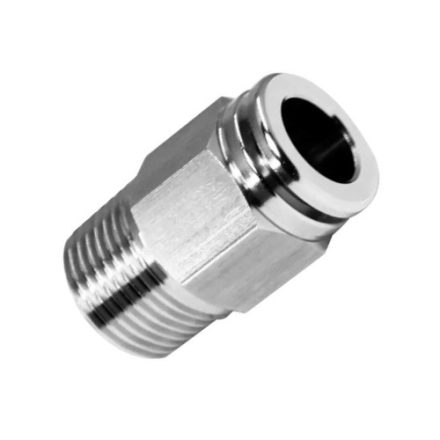Push-In egyenes csatlakozó KM G1/2" 10mm Réz