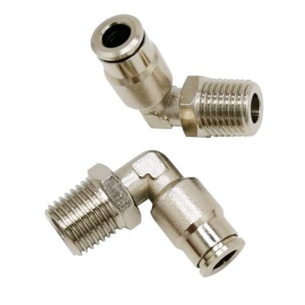 Push-In L-idom KM G1/8" 6mm Teljes réz