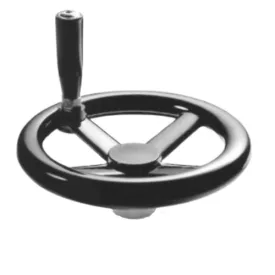   Négyküllős kézikerék burkolt középrésszel,hajtókarral szerelve 100mm