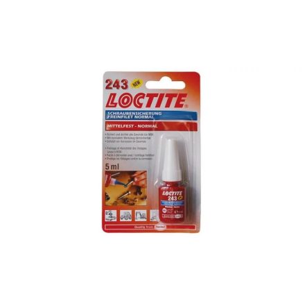 Loctite 243 - közepes szilárdságú csavarrögzítő 5ml