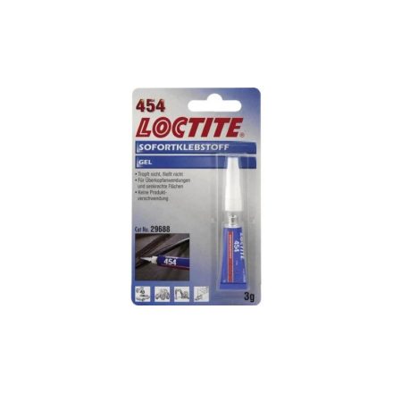 Loctite 454 pillanatragasztó - Általános felhasználás, gél